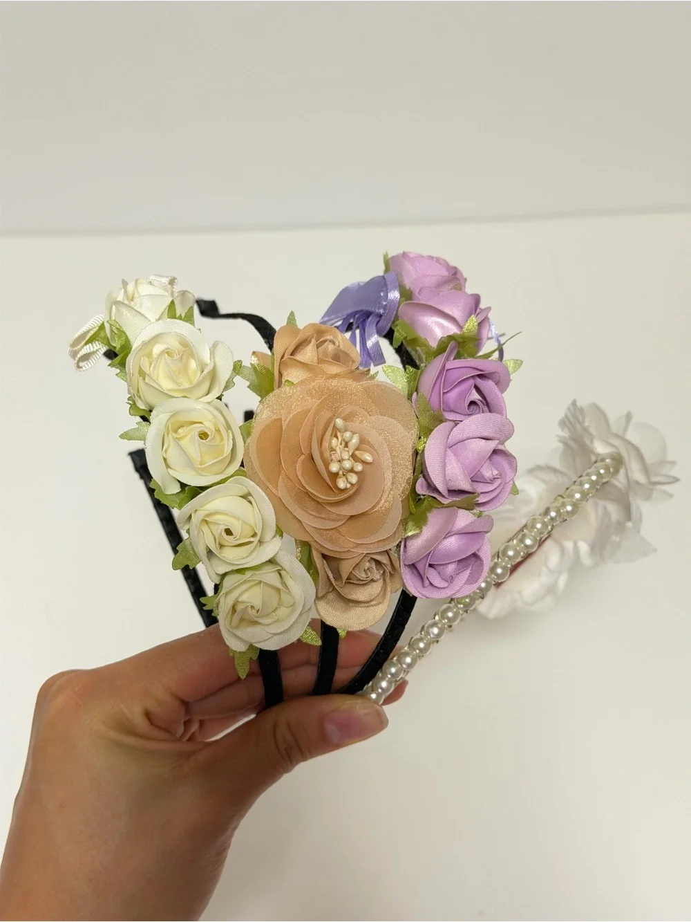 Kids Floral Hair Accessory Bundle - Flower Crowns, Headbands & Hair Pins